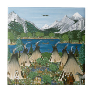 The Nez Perce ~ Wallowa Lake Tile