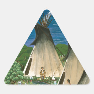 The Nez Perce ~ Wallowa Lake Triangle Sticker