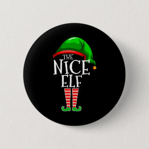 The Nice Elf Group Matching Family Christmas 6 Cm Round Badge