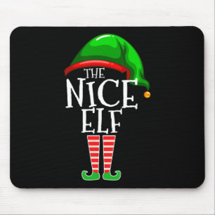 The Nice Elf Group Matching Family Christmas Mouse Mat