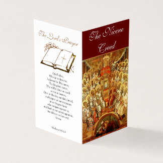 The Nicene Creed - Prayer Card