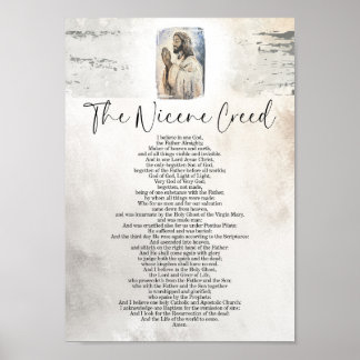 The Nicene Creed Prayer Wall Art Print