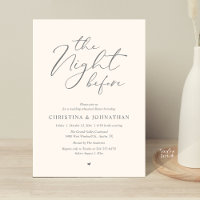 “The Night Before” Champagne Rehearsal Dinner