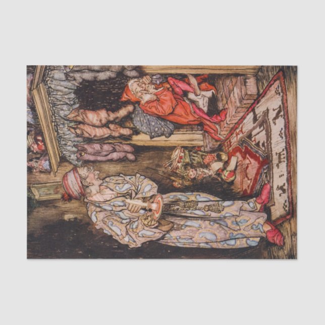 The Night Before Christmas by Arthur Rackham Tissue Paper (Front)