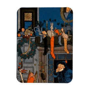 The Night Before Christmas, by Denlow, 1903 (colou Magnet