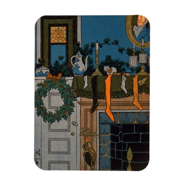 The Night Before Christmas by Denlow, 1903 (colour Magnet (Vertical)