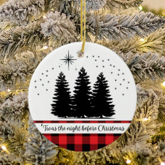 'The Night Before Christmas Minimalist Ornament