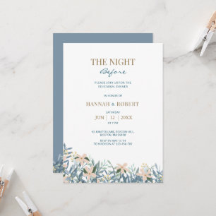 The Night Before floral Wildflower Invitation