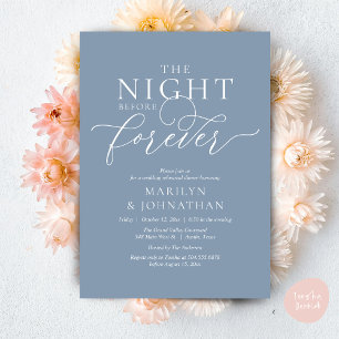 The Night Before Forever, Wedding Rehearsal Dinner Invitation