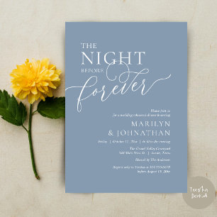The Night Before Forever, Wedding Rehearsal Dinner Invitation