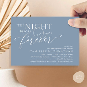 The Night Before Forever, Wedding Rehearsal Dinner Invitation
