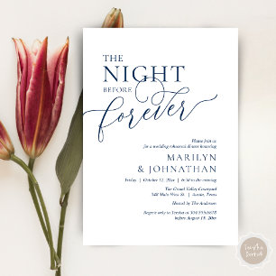 The Night Before Forever, Wedding Rehearsal Dinner Invitation