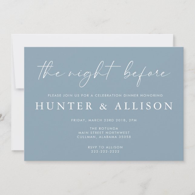 The Night Before | Invitation (Front)