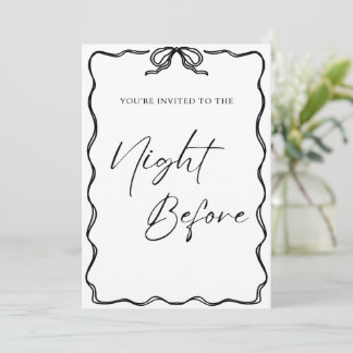 The Night Before Invitation