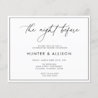 The Night Before Invitation