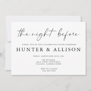 The Night Before   Invitation