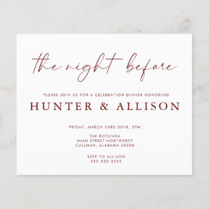 The Night Before   Invitation