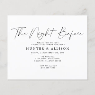 The Night Before Invitation