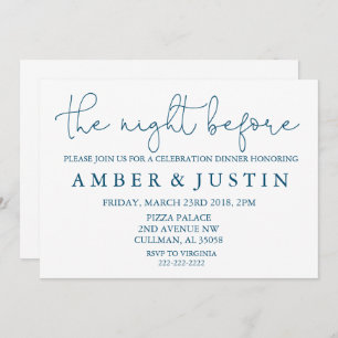 The Night Before   Invitation   Blue
