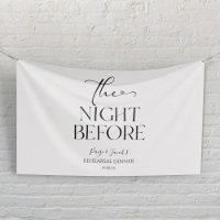 The Night Before Minimal Wedding Rehearsal Dinner