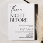 The Night Before Minimal Wedding Rehearsal Dinner Invitation<br><div class="desc">This is a The Night Before Minimal Wedding Rehearsal Dinner Invitation!</div>