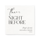 The Night Before Minimal Wedding Rehearsal Dinner