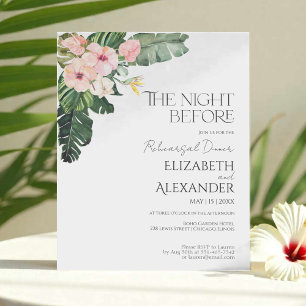 The night before Palm Tropical Rehearsal Dinner