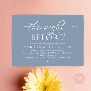 The Night Before, Perfect Wedding Rehearsal Dinner Invitation
