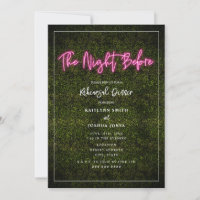 The Night Before Pink Neon Sign Rehearsal