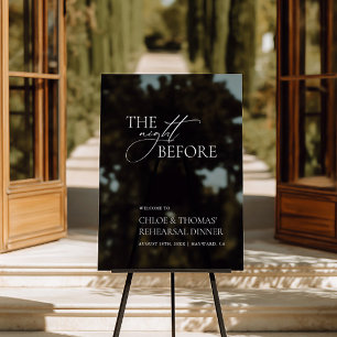 The Night Before Rehearsal Dinner Acrylic Sign