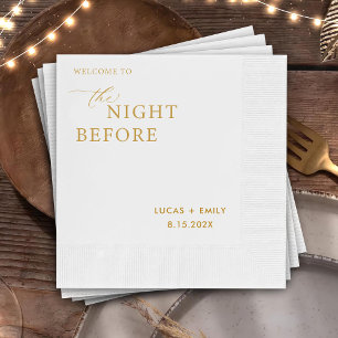 The Night Before Rehearsal Dinner Custom Napkin