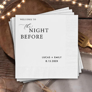The Night Before Rehearsal Dinner Custom Napkin