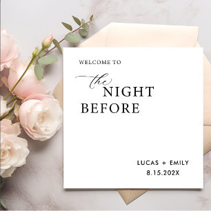 The Night Before Rehearsal Dinner Custom Napkin