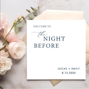 The Night Before Rehearsal Dinner Custom Napkin