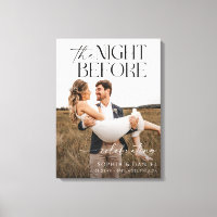 The Night Before Rehearsal Dinner Framed Canvas