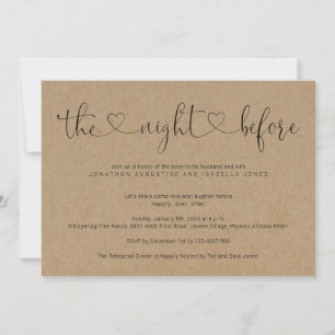 The Night Before Rehearsal Dinner Invitation