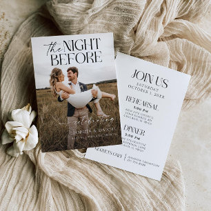 The Night Before Rehearsal Dinner Invitation