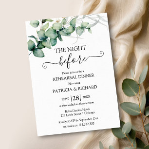 The Night Before Rehearsal Dinner  Invitation