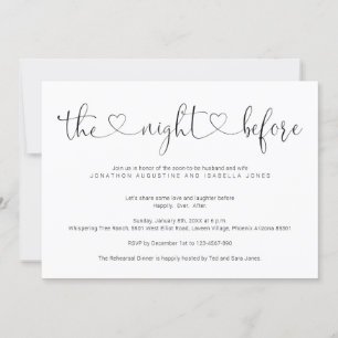 The Night Before Rehearsal Dinner Invitation