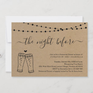 The Night Before Rehearsal Dinner Invitation