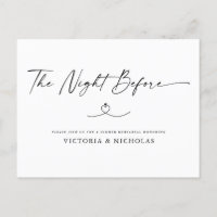 The Night Before Rehearsal Dinner Invitation