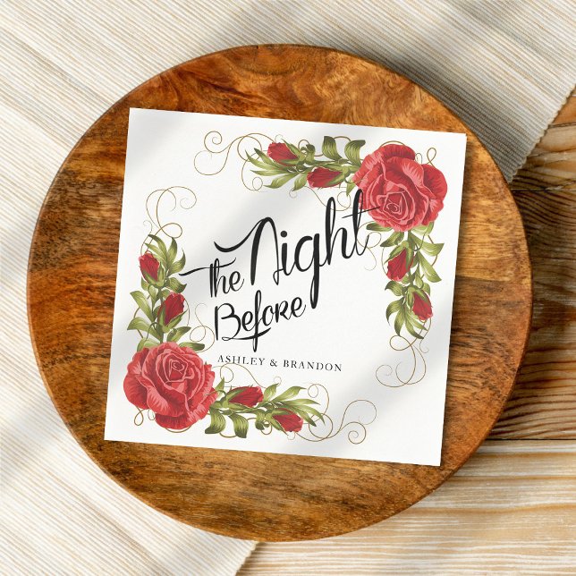 The Night Before Rehearsal Dinner Napkin (Creator Uploaded)