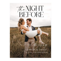 The Night Before Rehearsal Dinner Poster to Frame