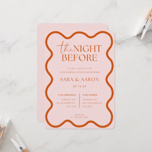 The Night Before Rehearsal Invitation