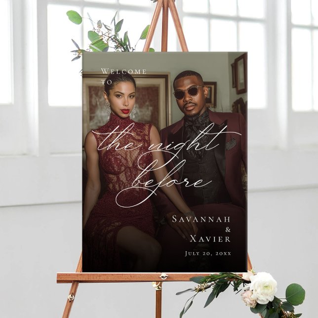 The night before rehearsal photo welcome poster (Creator Uploaded)