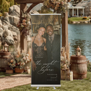 The night before rehearsal photo welcome retractable banner