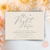 The Night Before Romantic Wedding Rehearsal Dinner