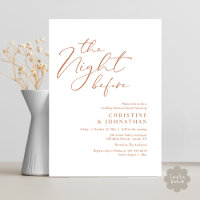 The Night Before Romantic Wedding Rehearsal Dinner