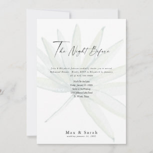 The Night Before Tropical Wedding Rehearsal Invitation