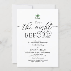 The Night Before, TWAS Wedding Rehearsal Dinner Invitation